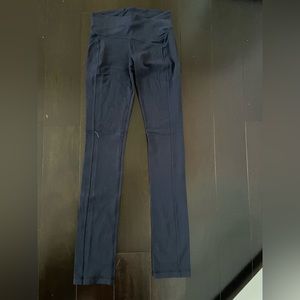 Navy blue lululemon mini flare leggings